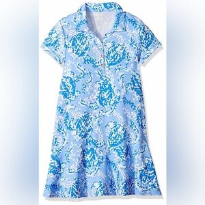 Lilly Pulitzer GIRLS MINI SADIE POLO DRESS Blue